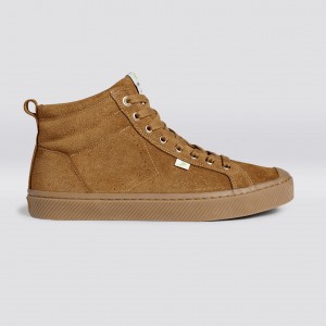 Cariuma High Top Suede OCA HIGH Herre Camel | 162EBZMGA