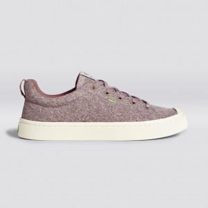 Cariuma Low Top Bamboo Weave Knit Vegan IBI Herre Stone Blush | 203LATNDY