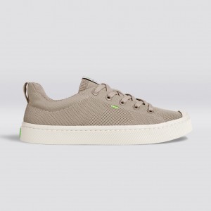 Cariuma Low Top Bamboo Weave Knit Vegan IBI Dame Beige | 502JNZOFA