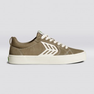 Cariuma Low Top Canvas Skate CATIBA PRO Dame Sand Contrast / Ivory | 241OPRSMZ