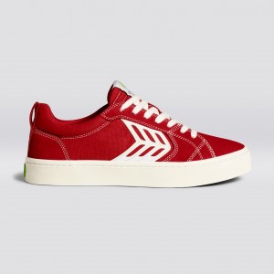 Cariuma Low Top Canvas Skate Vegan CATIBA PRO Dame Rød | 391OBKTUQ