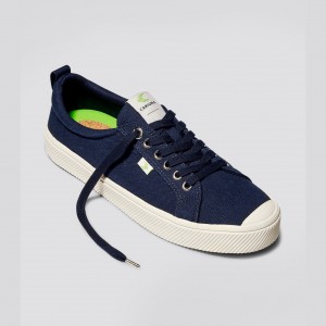 Cariuma Low Top Canvas Veganske OCA LOW Dame Blå | 640HENYBR