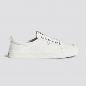 Cariuma Low Top Canvas Veganske OCA LOW Dame Off-White | 738VYCOWL