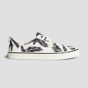 Cariuma Low Top Canvas Veganske OCA LOW Herre Off-White Palm Trees | 378ODHLXP