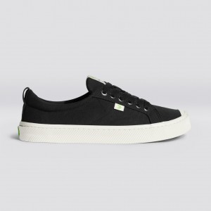 Cariuma Low Top Canvas Veganske OCA LOW Dame Sort | 873PAYBZT