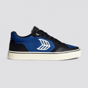 Cariuma Low Top Suede The Vallely Herre Blå | 689GKCSOD