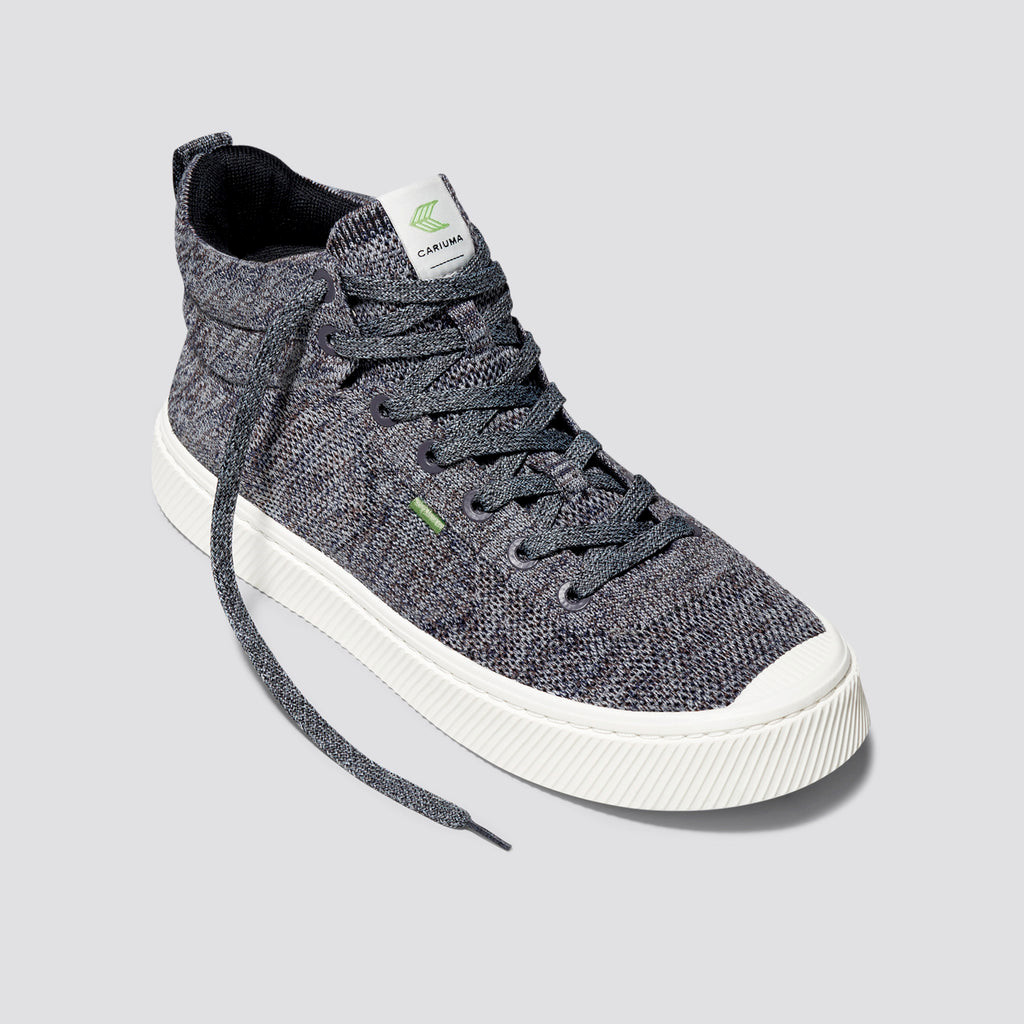 Cariuma High Top Bamboo Weave Knit Vegan IBI HIGH Dame Grå | 750ORHIWC