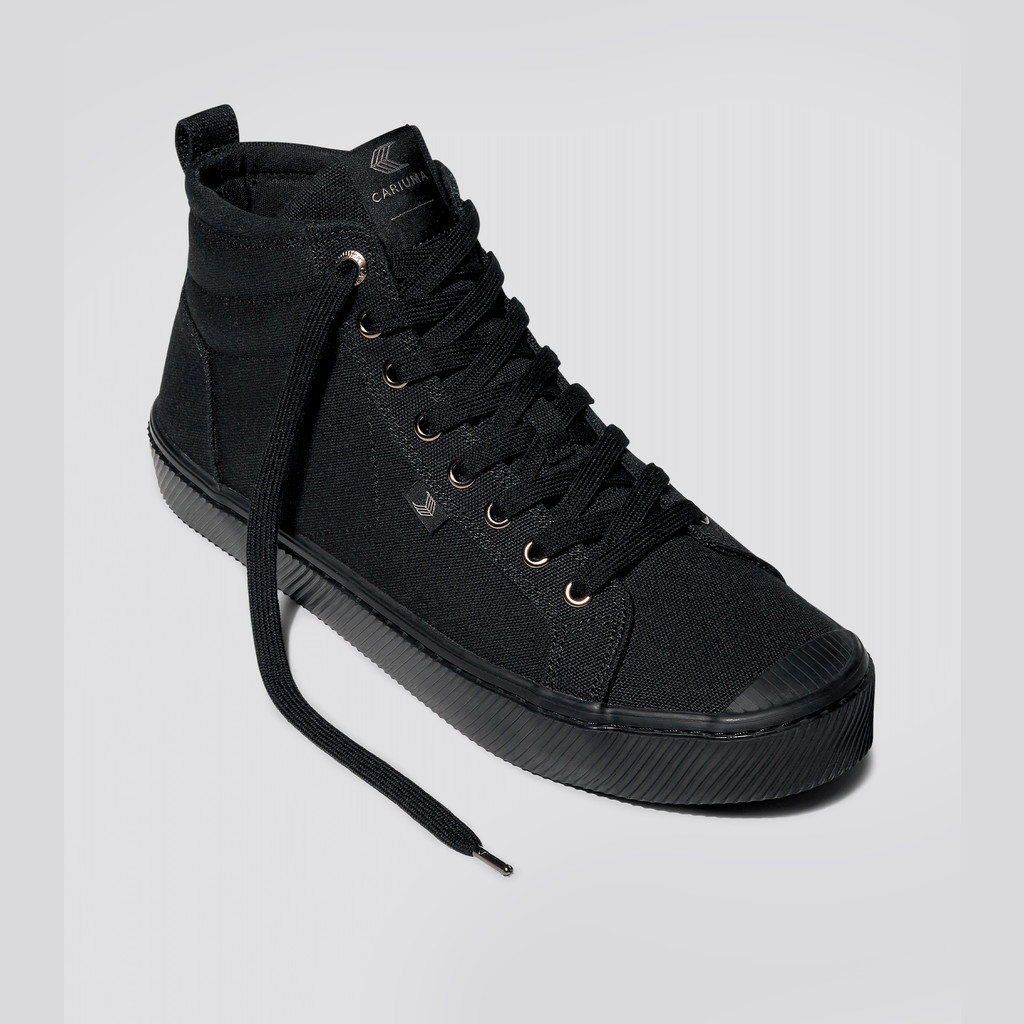 Cariuma High Top Canvas Vegan OCA HIGH Dame Sort | 496XZTKSH