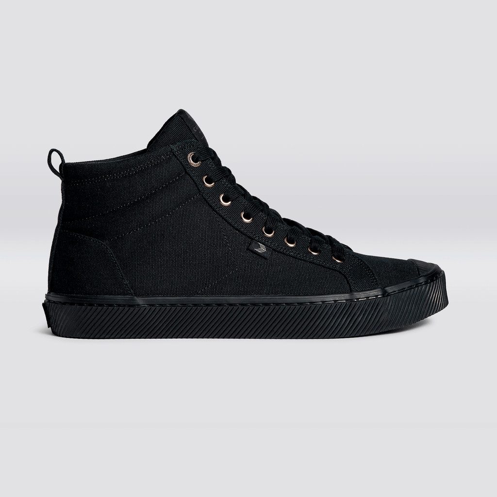 Cariuma High Top Canvas Vegan OCA HIGH Dame Sort | 496XZTKSH