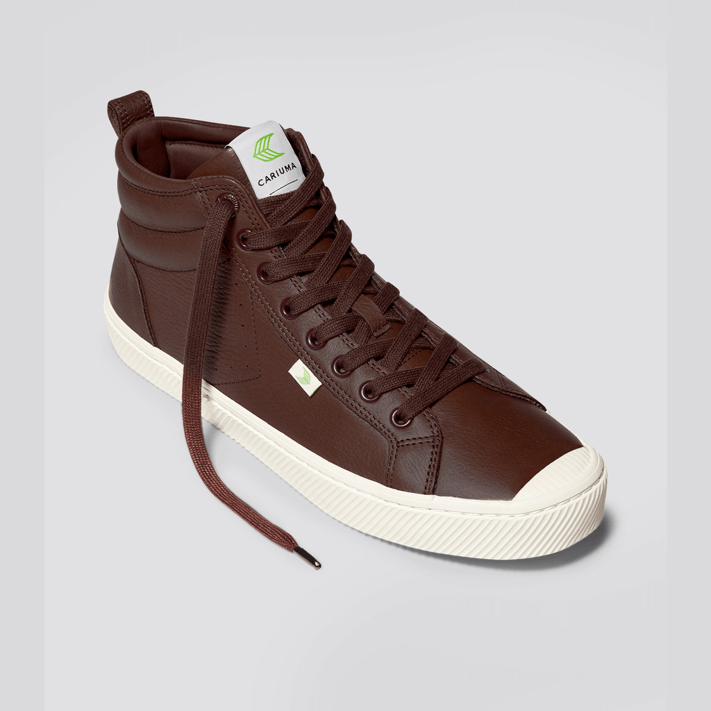 Cariuma High Top Premium Leather OCA HIGH Herre Brune | 374ZMQIFO