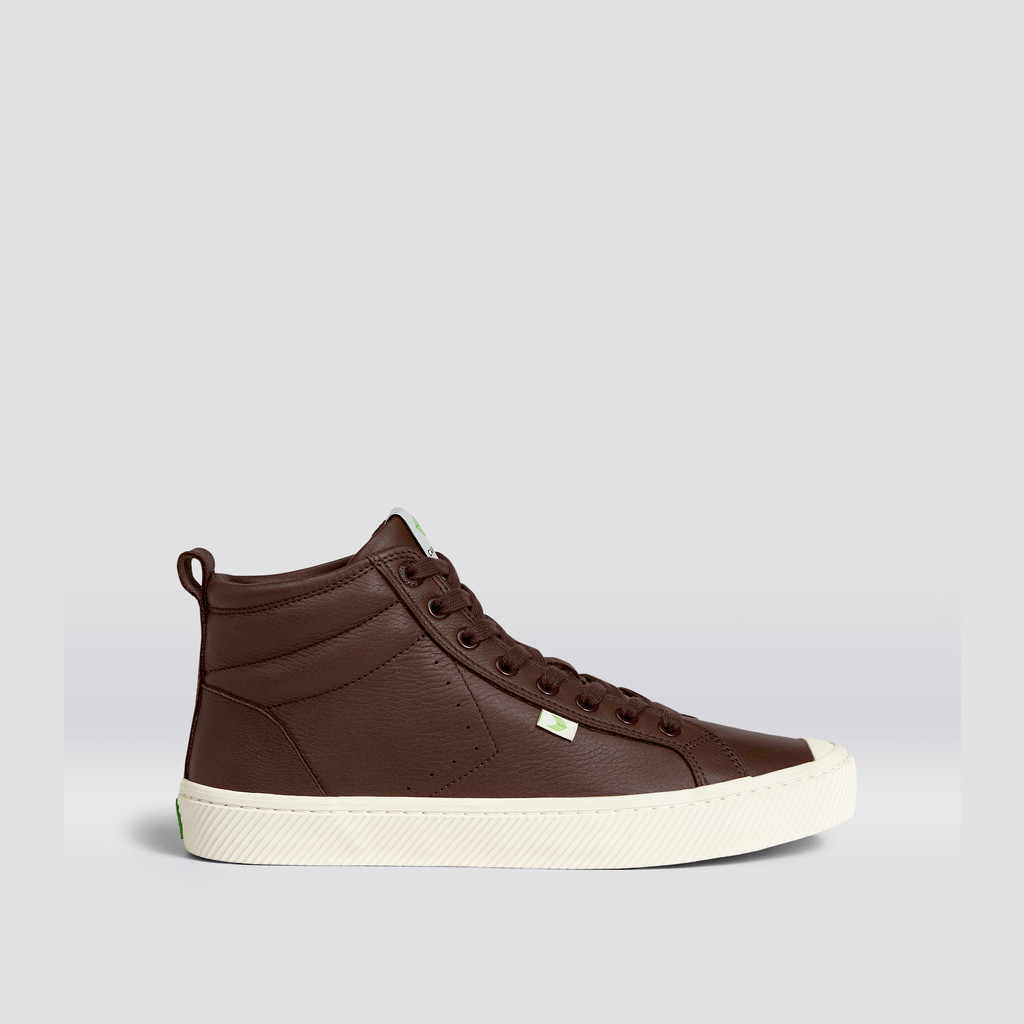 Cariuma High Top Premium Leather OCA HIGH Herre Brune | 374ZMQIFO