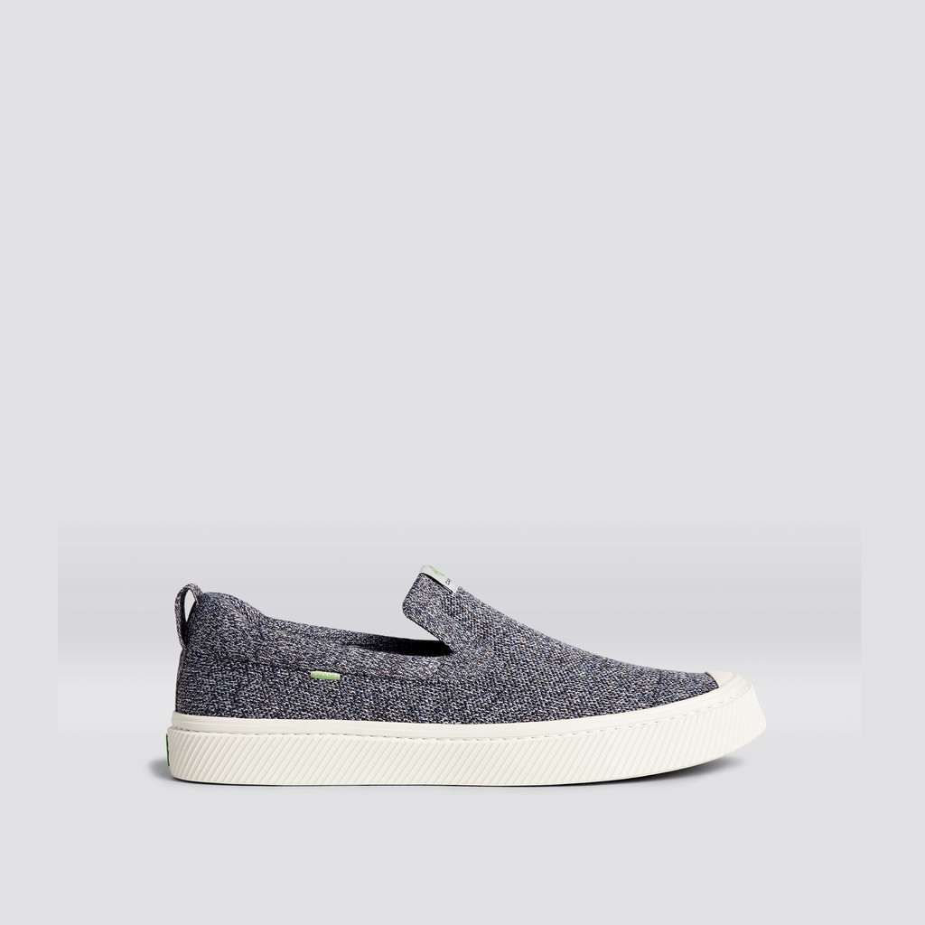 Cariuma Low Top Bamboo Weave Knit Vegan IBI Slip-On Herre Grå | 673XMRZTQ