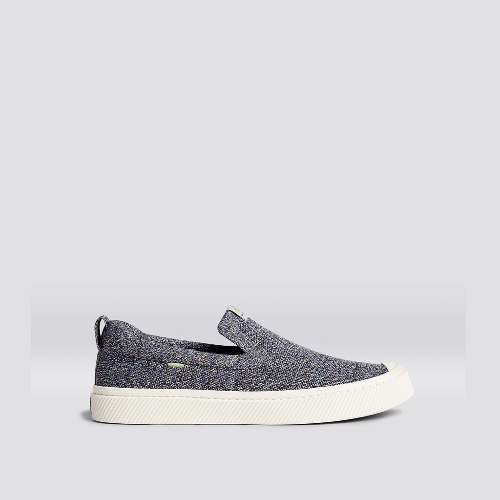 Cariuma Low Top Bamboo Weave Knit Vegan IBI Slip-On Dame Grå | 421NSZYLR