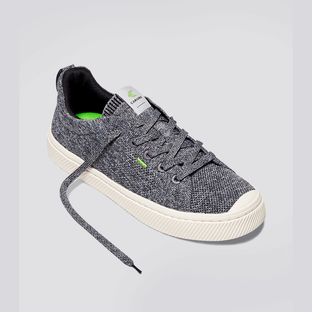 Cariuma Low Top Bamboo Weave Knit Vegan IBI Dame Grå | 240ZMOWFT