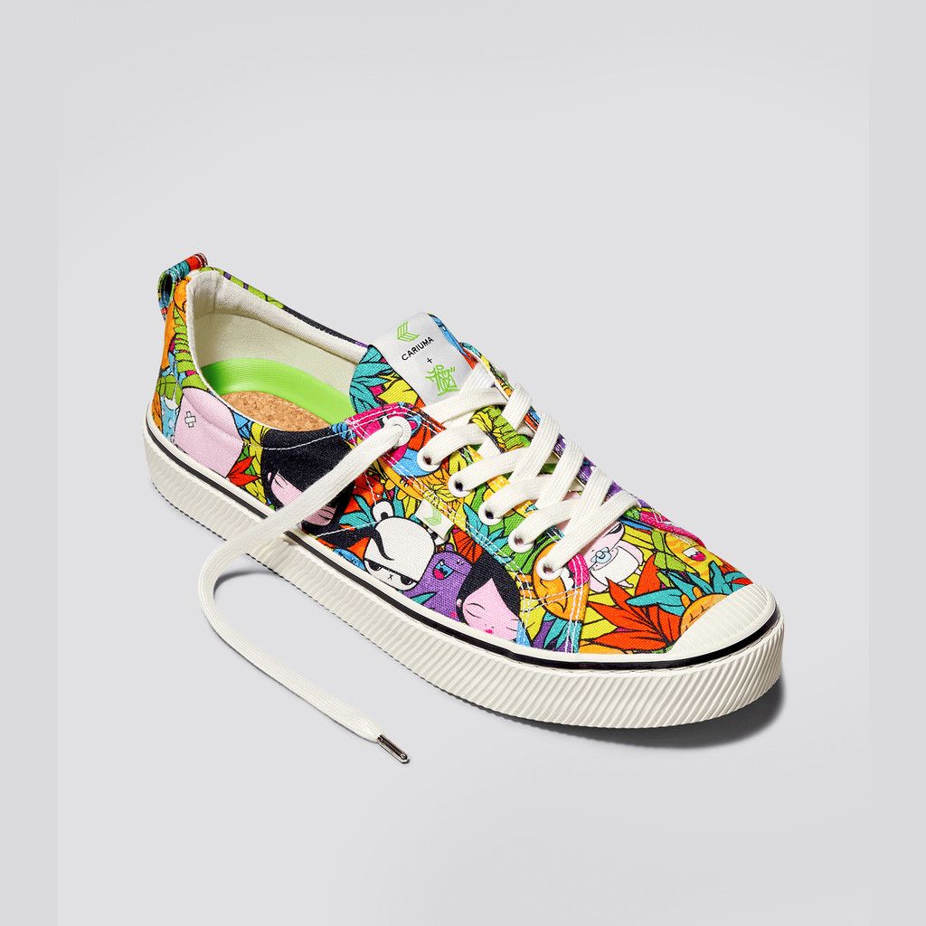 Cariuma Low Top Canvas OCA LOW Dame OCA Low Toz Print | 785HOJXEB