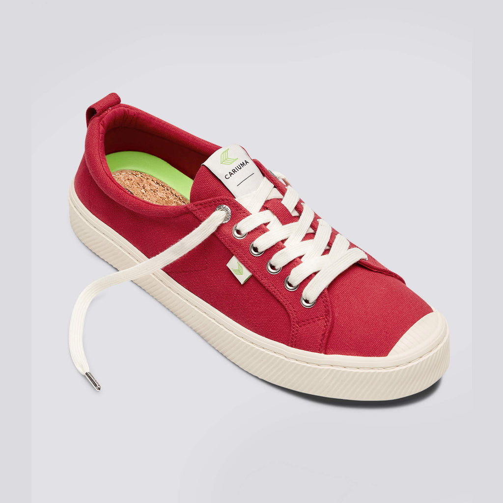 Cariuma Low Top Canvas Veganske OCA LOW Herre Rød | 928VXDUKS