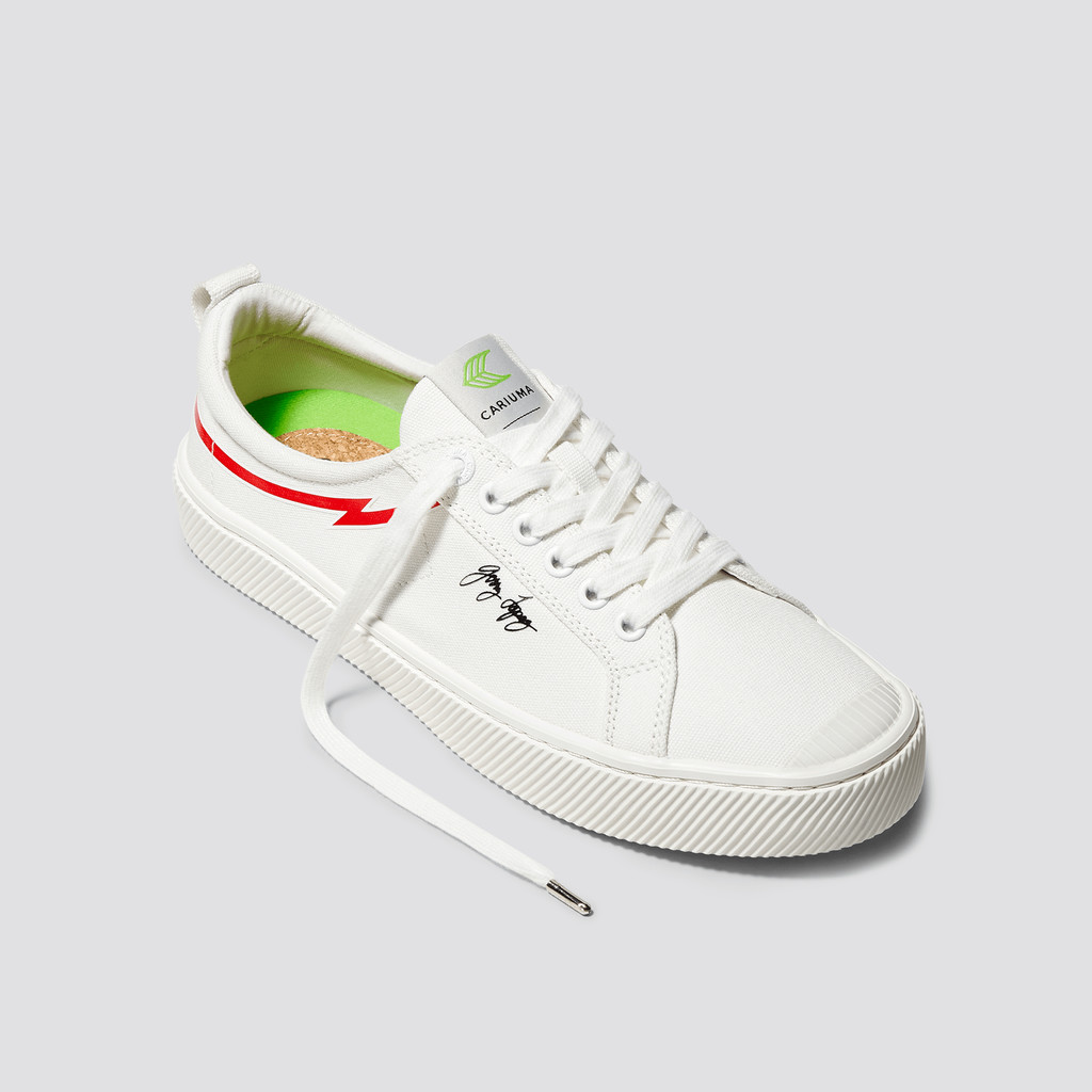 Cariuma Low Top Canvas Veganske OCA LOW Herre Off-White | 768SDRNIQ