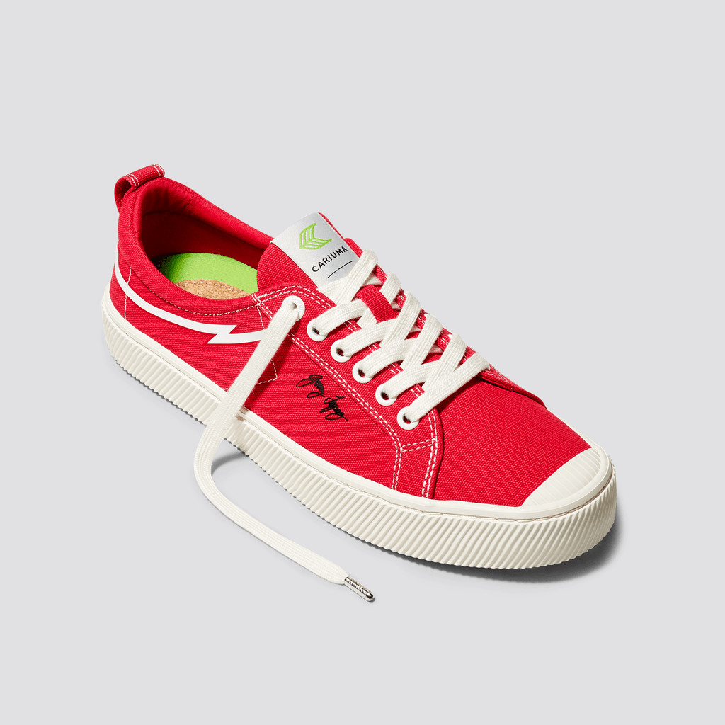 Cariuma Low Top Canvas Veganske OCA LOW Dame Rød | 302CGVYFH