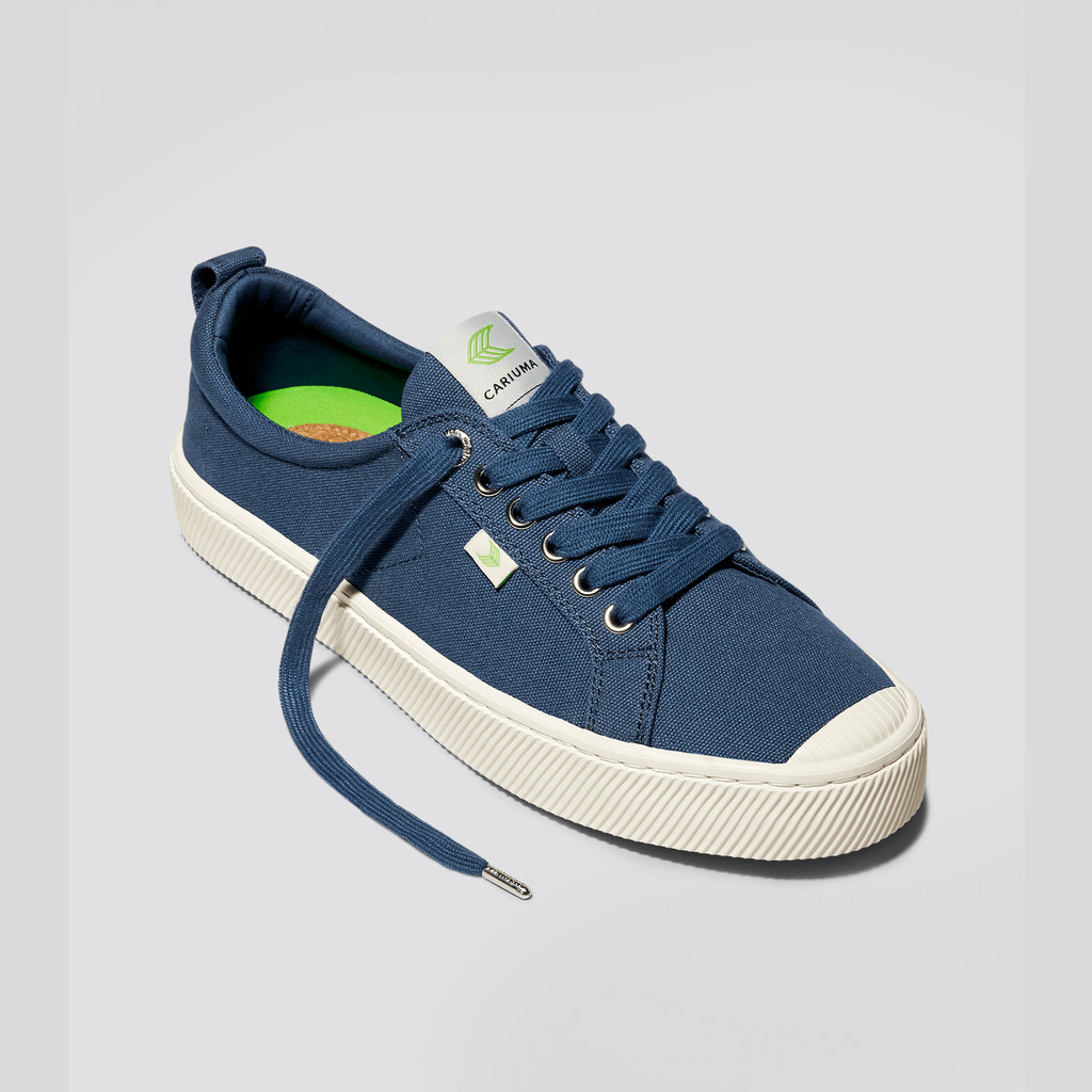 Cariuma Low Top Canvas Veganske OCA LOW Herre Blå | 132FGJXHL